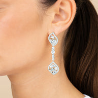 Mariah CZ Drop Earrings