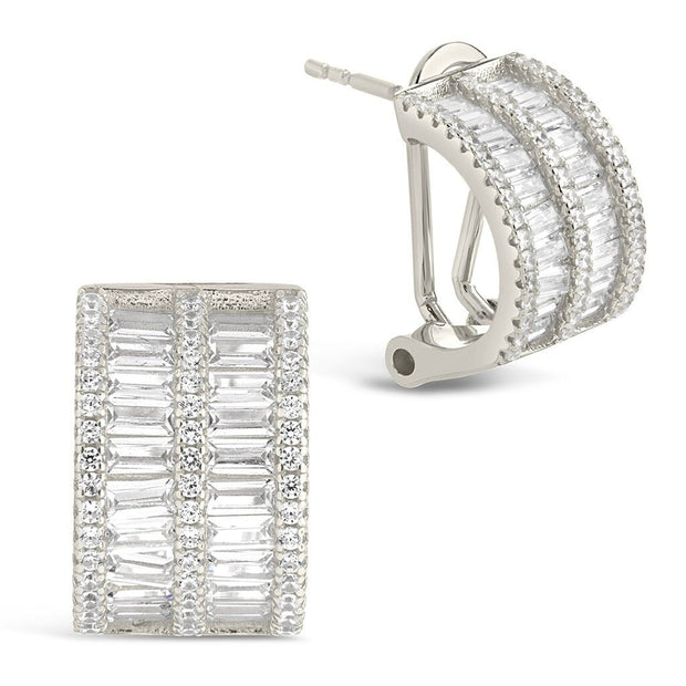 Serena CZ Hoop Earrings