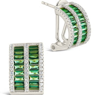 Serena CZ Hoop Earrings
