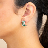Serena CZ Hoop Earrings