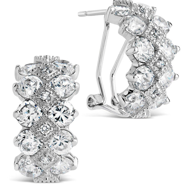 Lena CZ Hoop Earrings