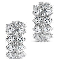 Lena CZ Hoop Earrings