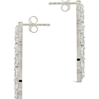 Rosario CZ Oval Stud Earrings
