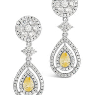 Jennifer CZ Drop Stud Earrings