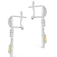 Jennifer CZ Drop Stud Earrings