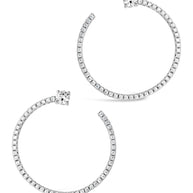 Cindy CZ Circle Stud Earrings