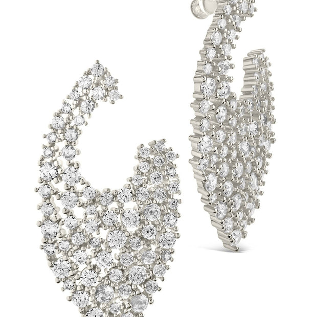 Priscilla CZ Statement Stud Earrings