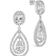 Cheyenne CZ Drop Stud Earrings