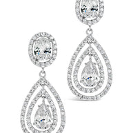 Cheyenne CZ Drop Stud Earrings
