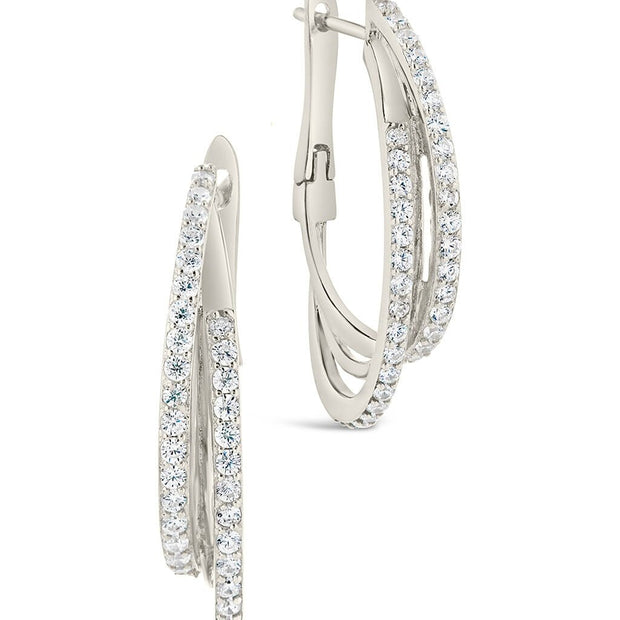 Kyle CZ Hoop Earrings