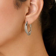 Kyle CZ Hoop Earrings