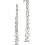 Natasha CZ Drop Stud Earrings