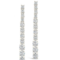 Natasha CZ Drop Stud Earrings