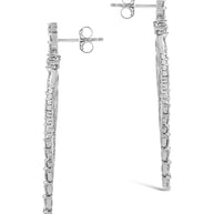 Gail Statement CZ Drop Earrings
