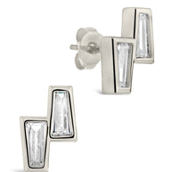 Colsie Tapered CZ Stud Earrings