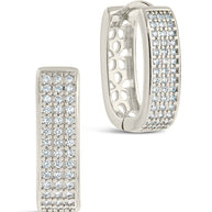 Renee CZ Huggie Hoop Earrings