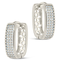 Renee CZ Huggie Hoop Earrings