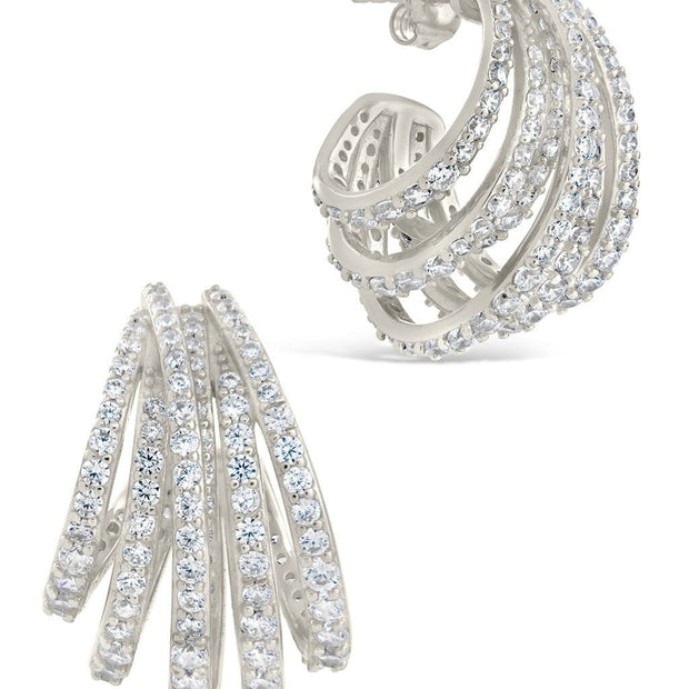Jenny CZ Statement Hoop Earrings