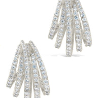 Jenny CZ Statement Hoop Earrings