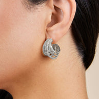 Jenny CZ Statement Hoop Earrings