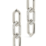 Kinslee Chain Drop Stud Earrings