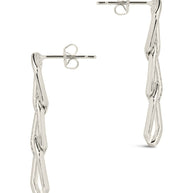 Kinslee Chain Drop Stud Earrings