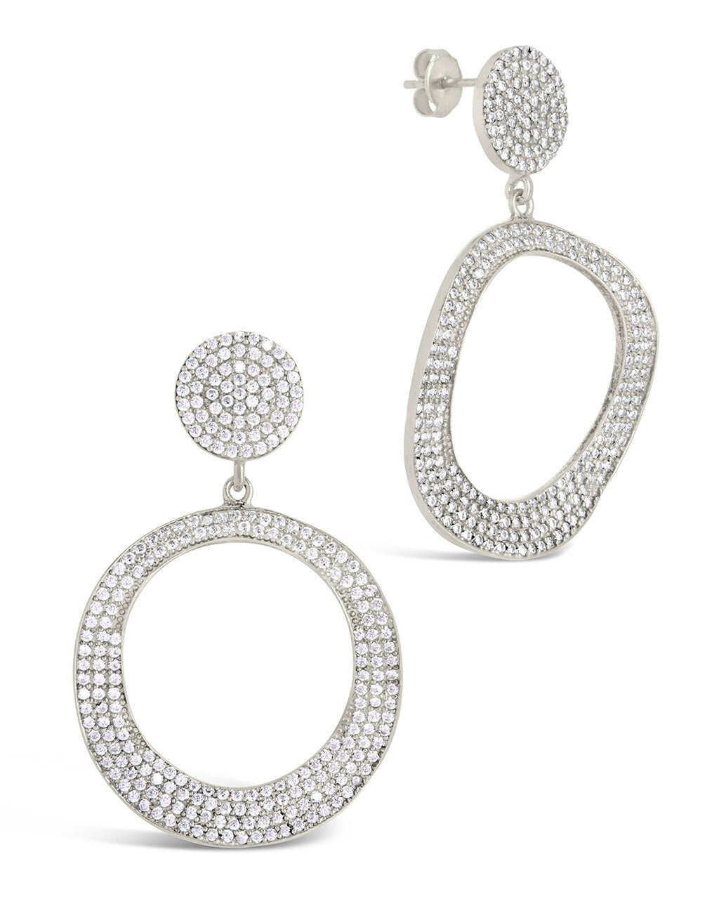 Juniper CZ Statement Drop Earrings