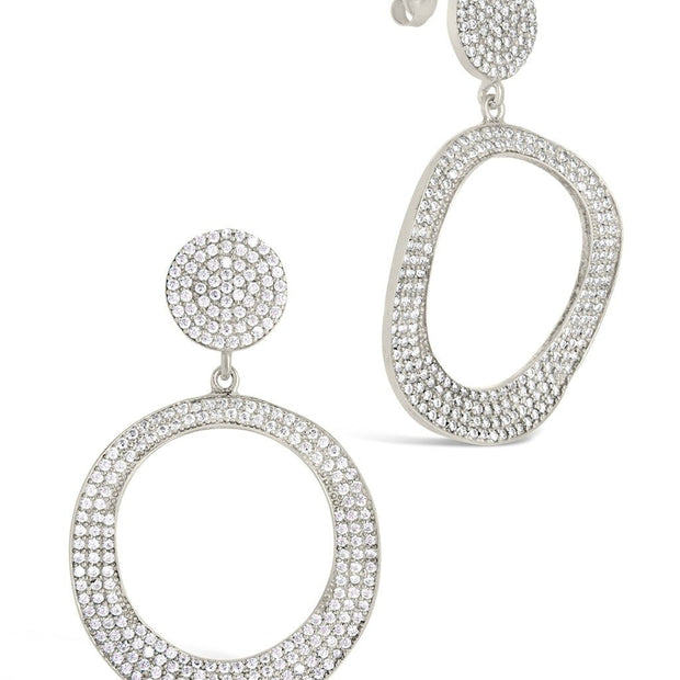 Juniper CZ Statement Drop Earrings