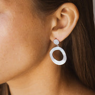 Juniper CZ Statement Drop Earrings