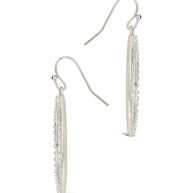Della CZ Circle Dangle Earrings