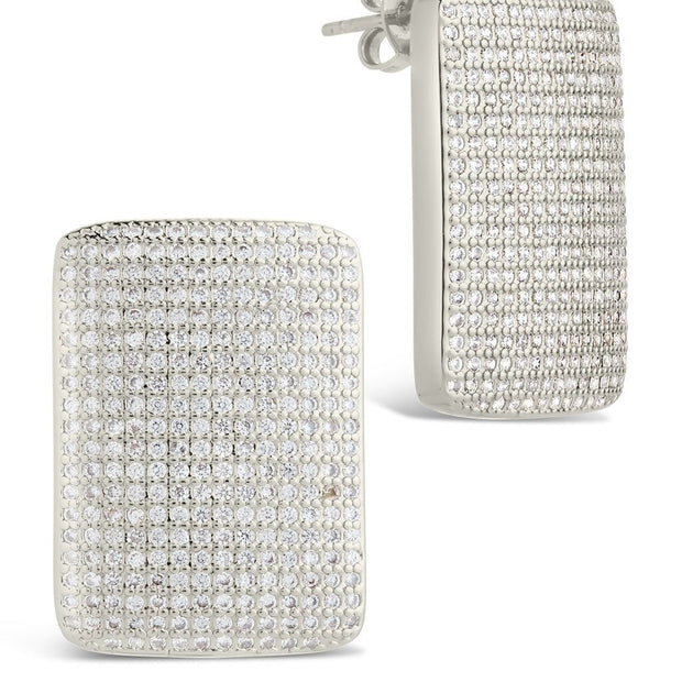 Beignet CZ Stud Earrings