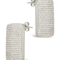 Beignet CZ Stud Earrings