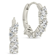 Georgia CZ Micro Hoop Earrings