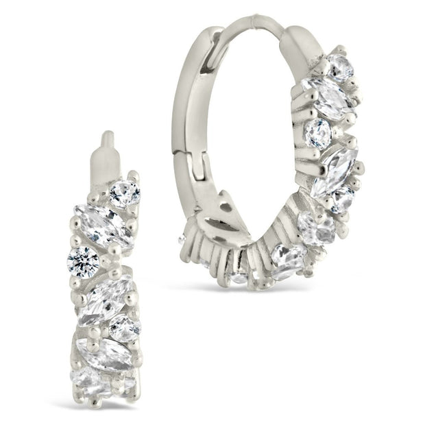 Georgia CZ Micro Hoop Earrings