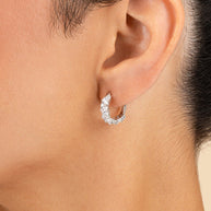 Georgia CZ Micro Hoop Earrings