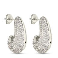 Callie CZ Teardrop Polished Earring