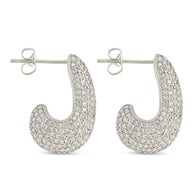 Callie CZ Teardrop Polished Earring
