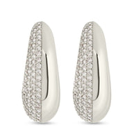 Callie CZ Teardrop Polished Earring
