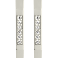 Aria Geometric CZ Micro Hoop Earrings
