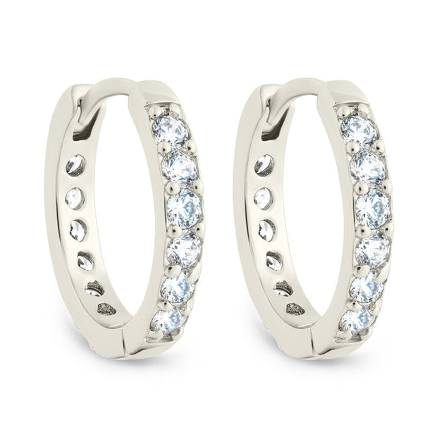 Zadie CZ Everyday Hoop Earrings