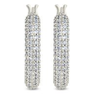 Cordelia CZ Studded Hoop Earrings