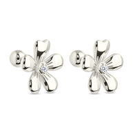 Jocelyn CZ Micro Flower Stud Earrings