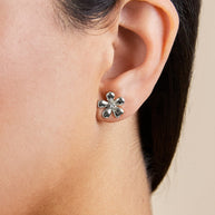 Jocelyn CZ Micro Flower Stud Earrings