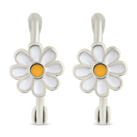 Stella Flower Micro Hoop Earrings