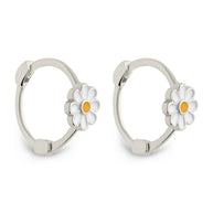Stella Flower Micro Hoop Earrings