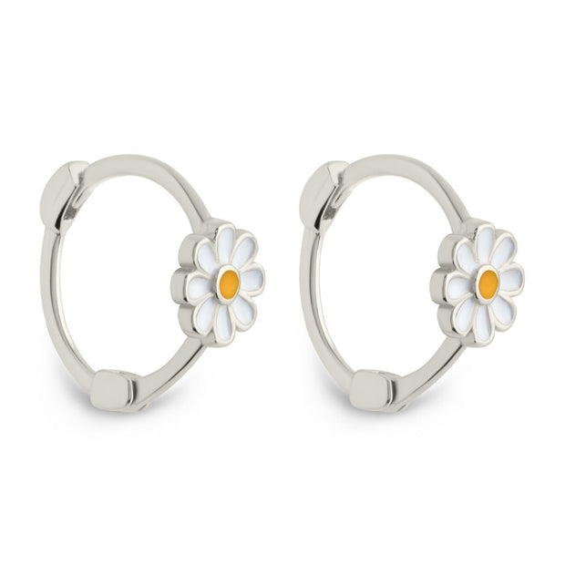 Stella Flower Micro Hoop Earrings