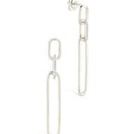 Chelle CZ Mixed Link Drop Studs