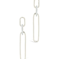 Chelle CZ Mixed Link Drop Studs