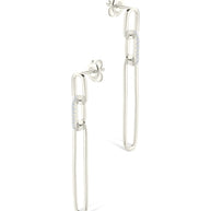 Chelle CZ Mixed Link Drop Studs