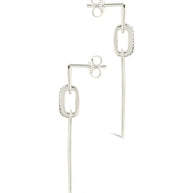 Chelle CZ Mixed Link Drop Studs
